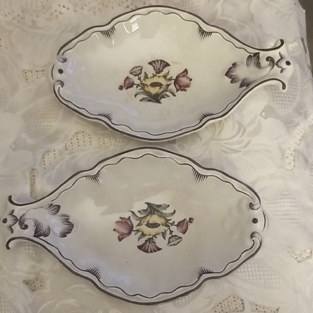 Rorstrand Swedish Floral Ceramic Serving Dishes